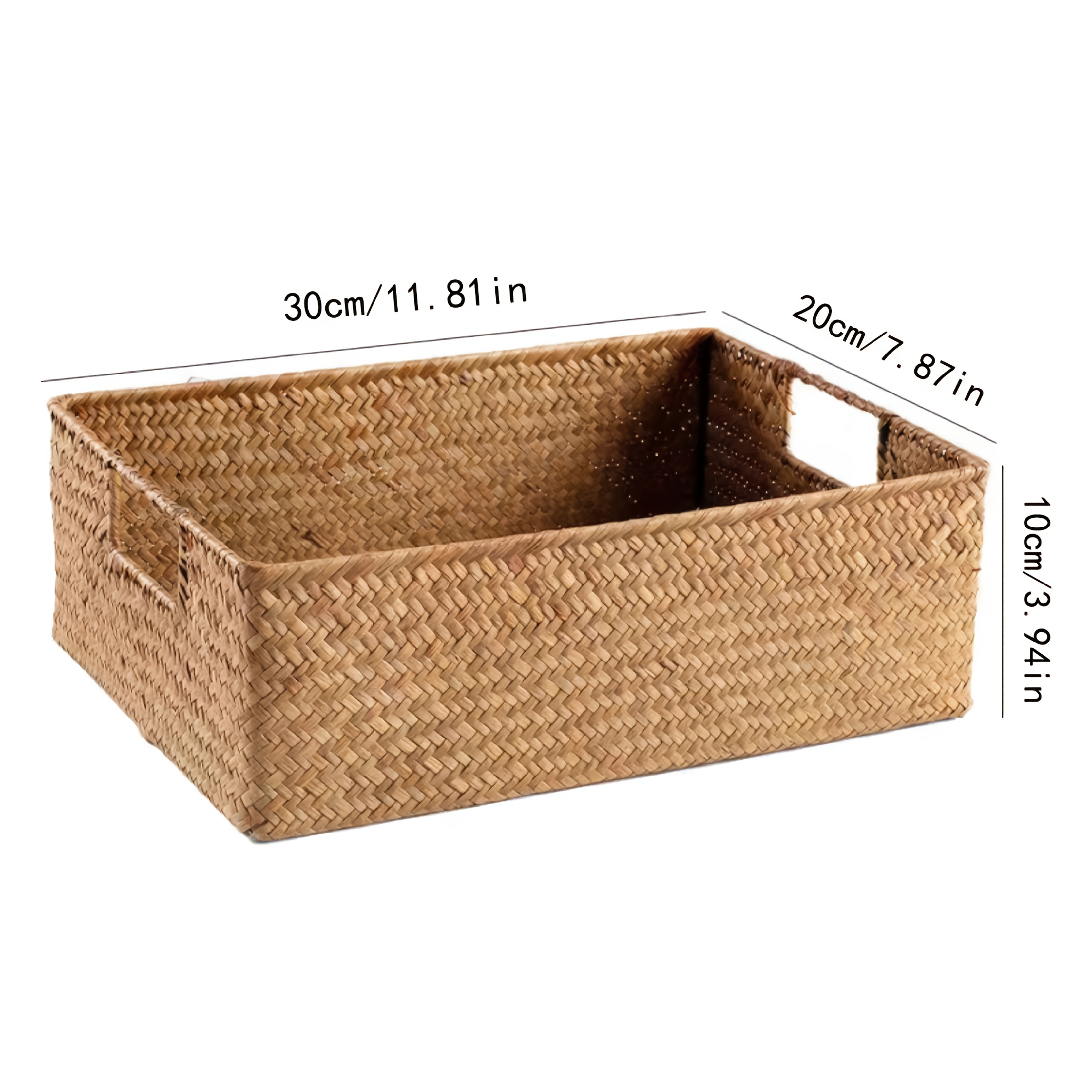 Handwoven Rattan Basket, Recta - Basket Bag Wicker incelemesi ve fiyatı